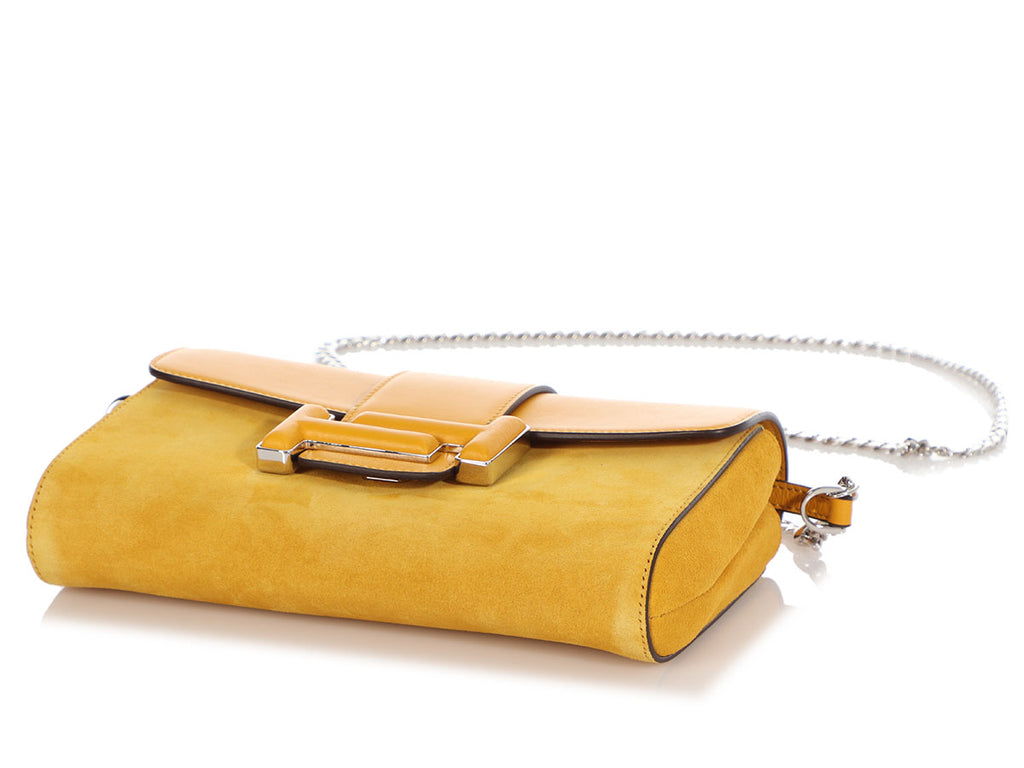 Tod's Micro Mustard Zip Bag