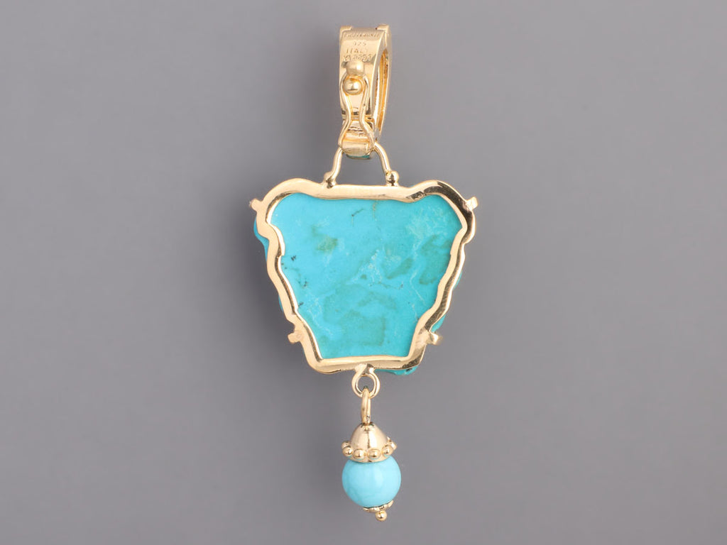 Tagliamonte 18K Yellow Gold-Plated Turquoise Cameo Pendant