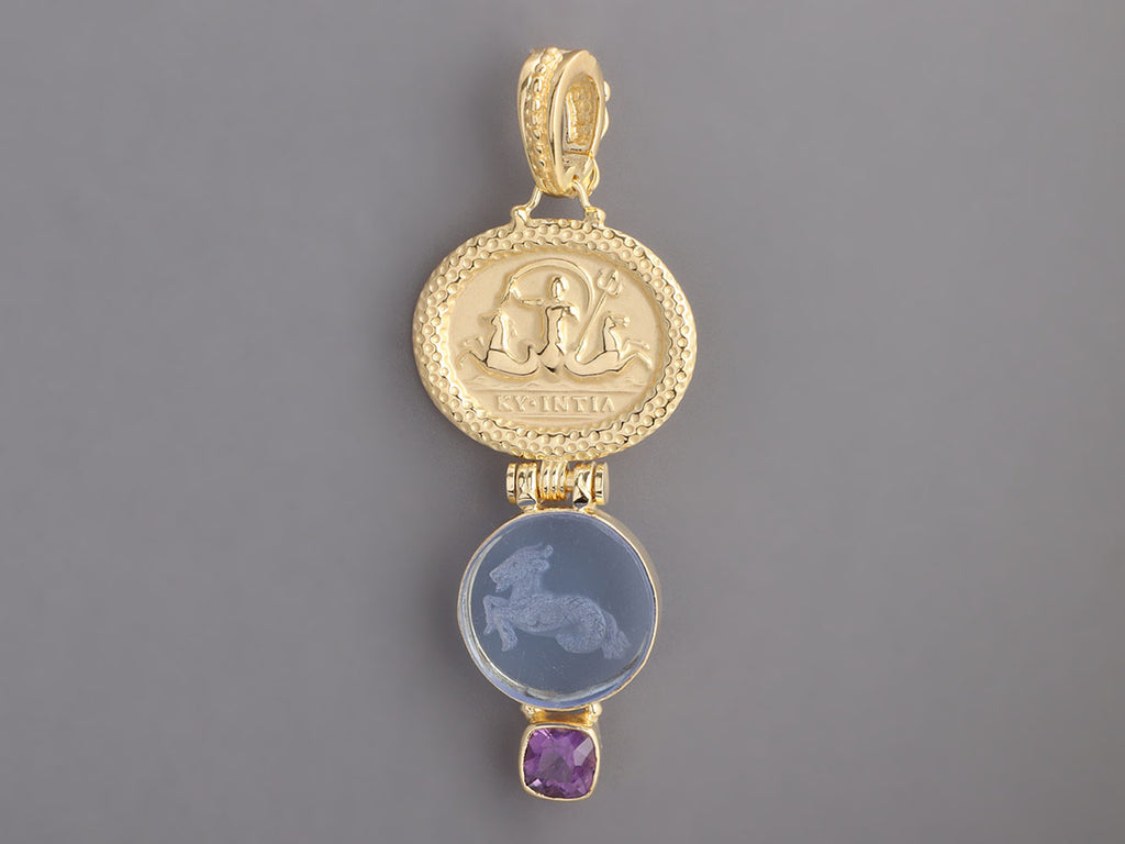 Tagliamonte 18K Gold-Plated Amethyst and Venetian Glass Pendant