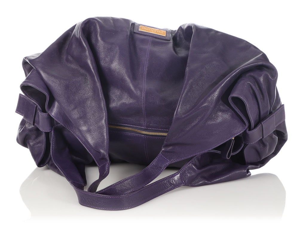 Valentino Large Purple Bow Bag