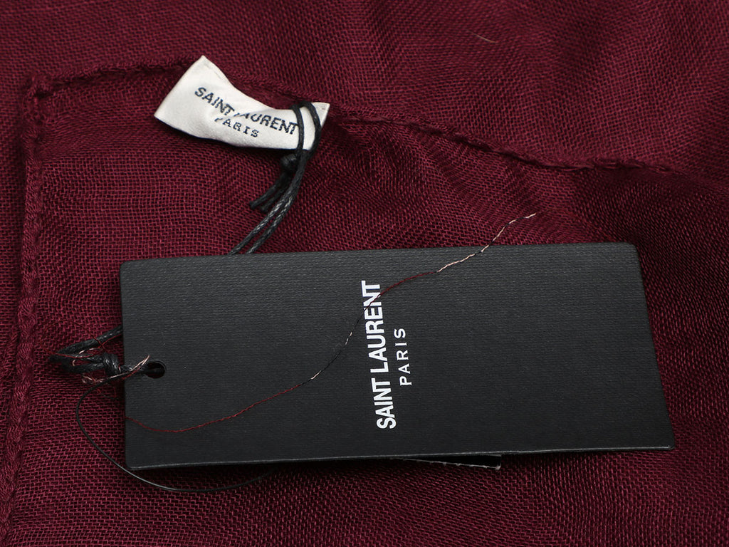 Saint Laurent Plum Scarf