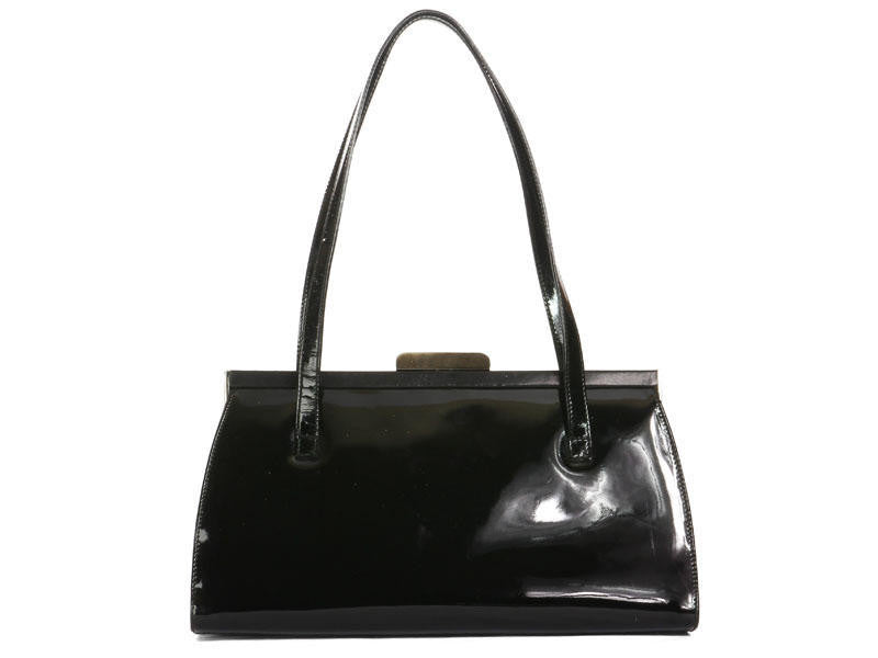 Ferragamo Black Patent Bag