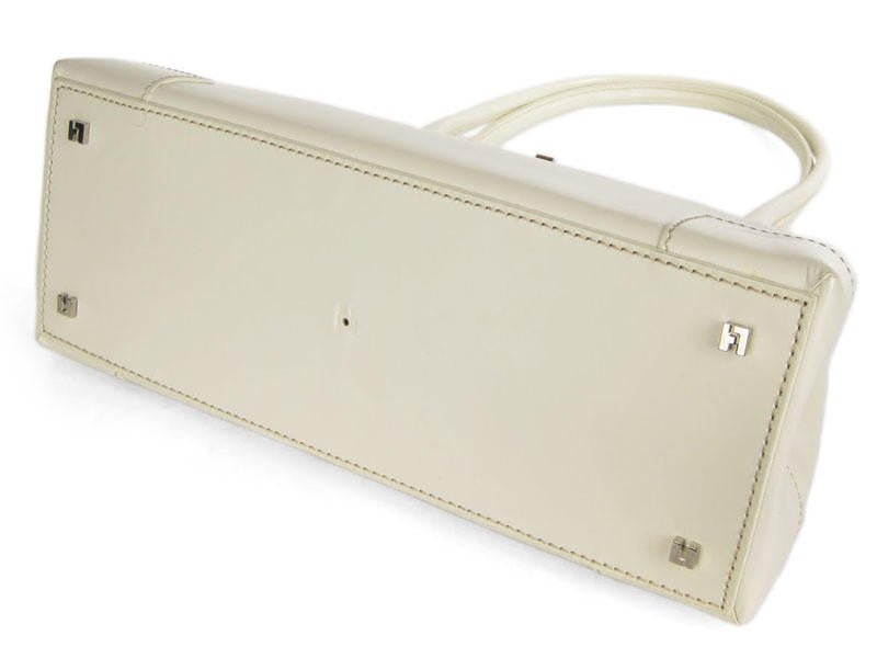 Lambertson-Truex White Leather Shoulder Bag