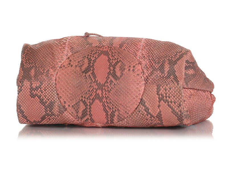 Carlos Falchi Pink Python Hobo