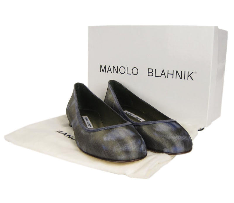 Manolo Blahnik Fabric Flats