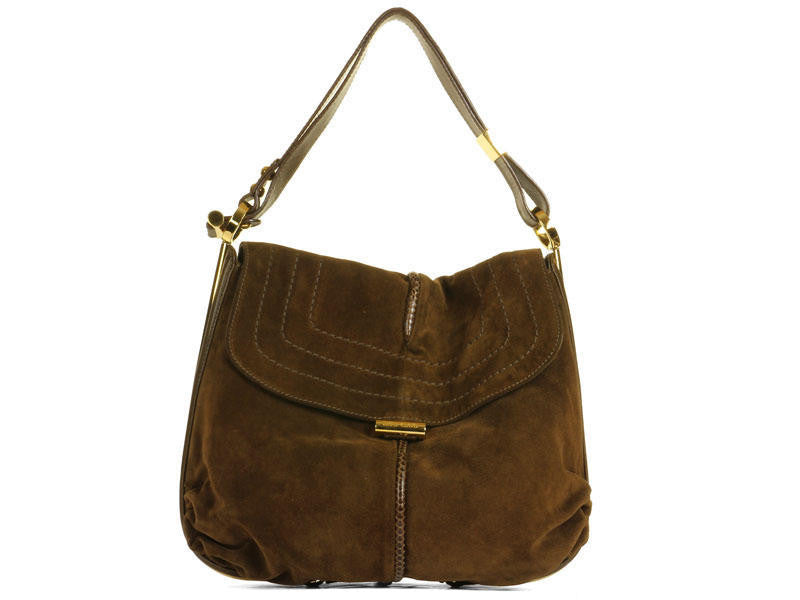 Jimmy Choo Brown Suede Hobo