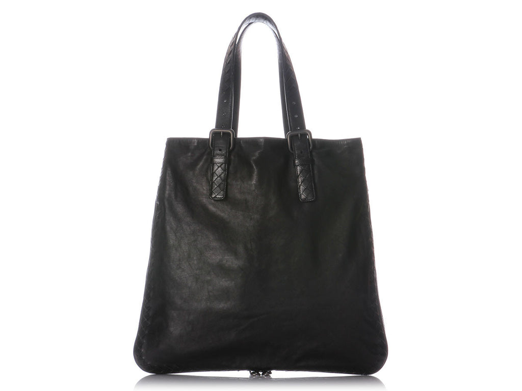 Bottega Veneta Black Leather Tote