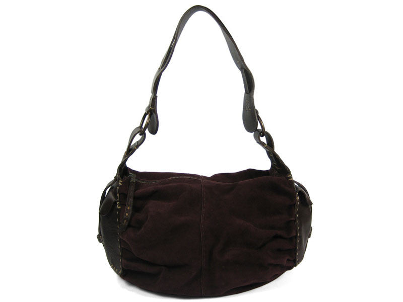 Henry Beguelin Plum Suede Bag