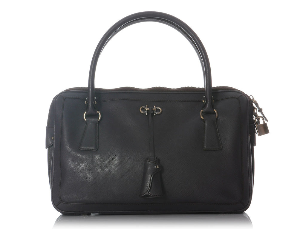 Ferragamo Prune Top Handle Bag