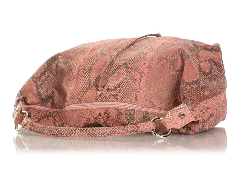 Carlos Falchi Pink Python Hobo