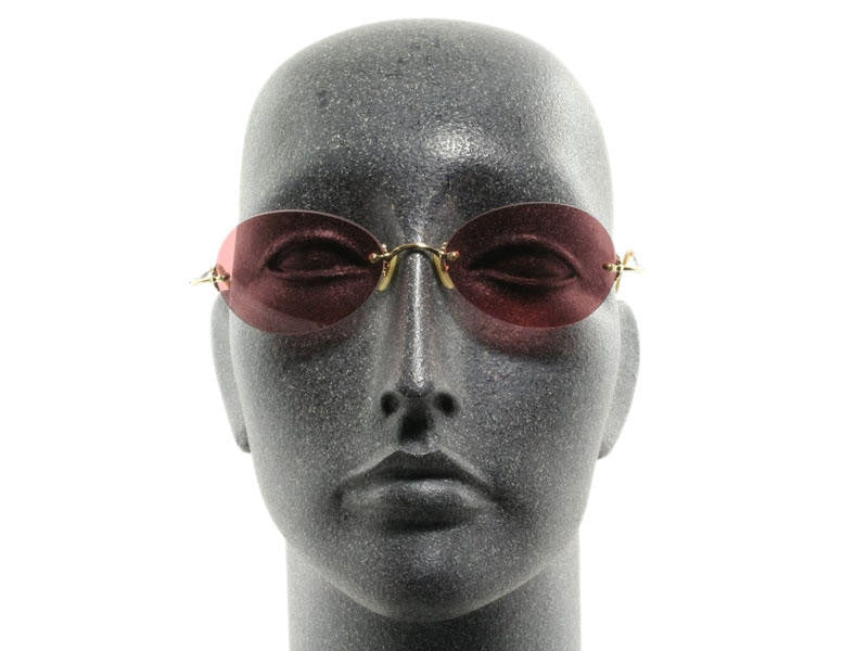 Oliver Peeples Pink Rimless Summer Sunglasses