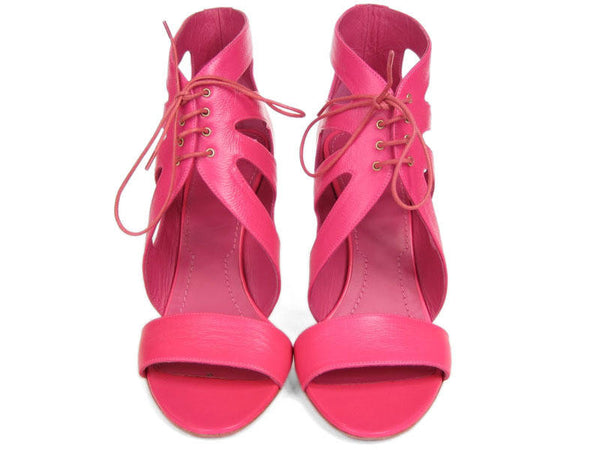 Givenchy Fuchsia Hightop Bootie Sandals